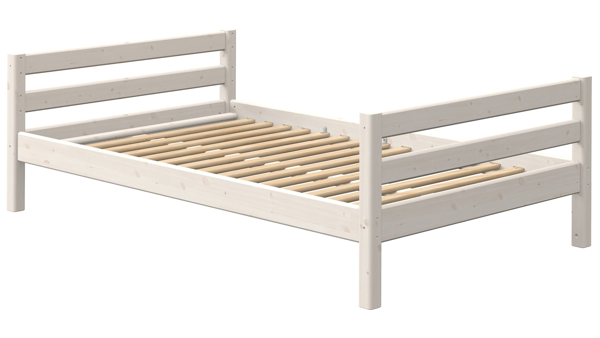 Einzelbett Flexa aus Holz in Weiß FLEXA Classic Bett Einzelbett 120x190 cm Kiefer weiss lasiert
