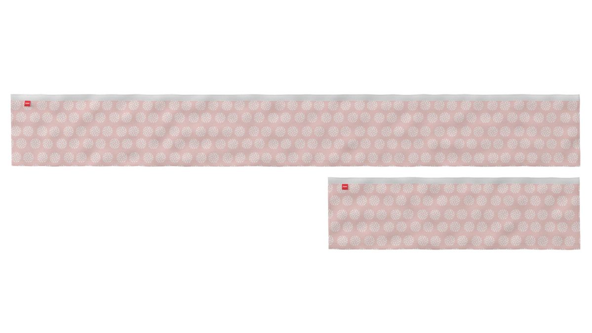 Vorhang-Set Flexa aus Stoff in Rosa FLEXA Vorhangverlängerung Prinzessin - Heimtextilien bedruckter Baumwollstoff – zweiteilig