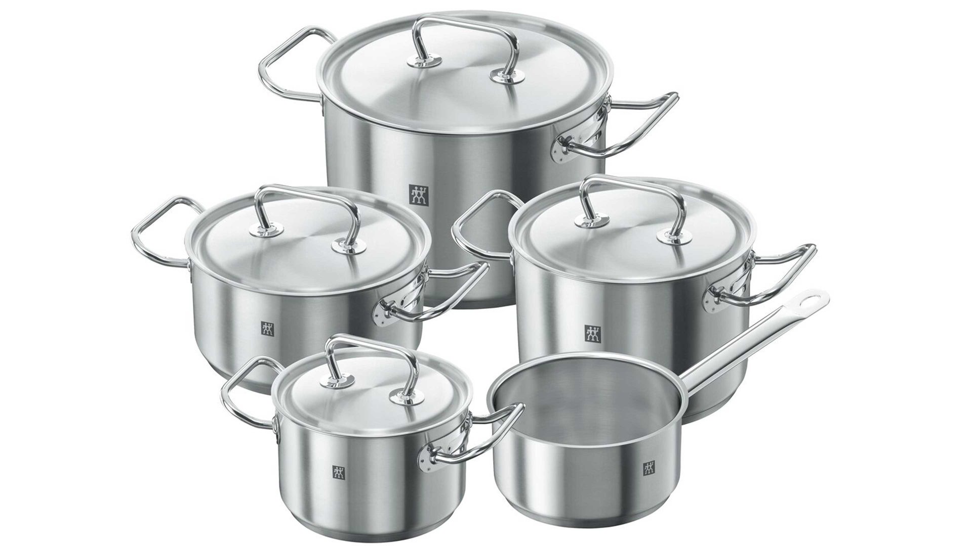 Topf-Set Zwilling aus Metall in Metallfarben ZWILLING Topf-Set Twin Classic Edelstahl – 5-teilig