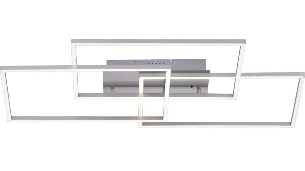 Deckenleuchte Leuchten direkt aus Metall in Weiß LeuchtenDirekt LED-Deckenleuchte Iven weißer Stahl – Länge ca. 82 cm