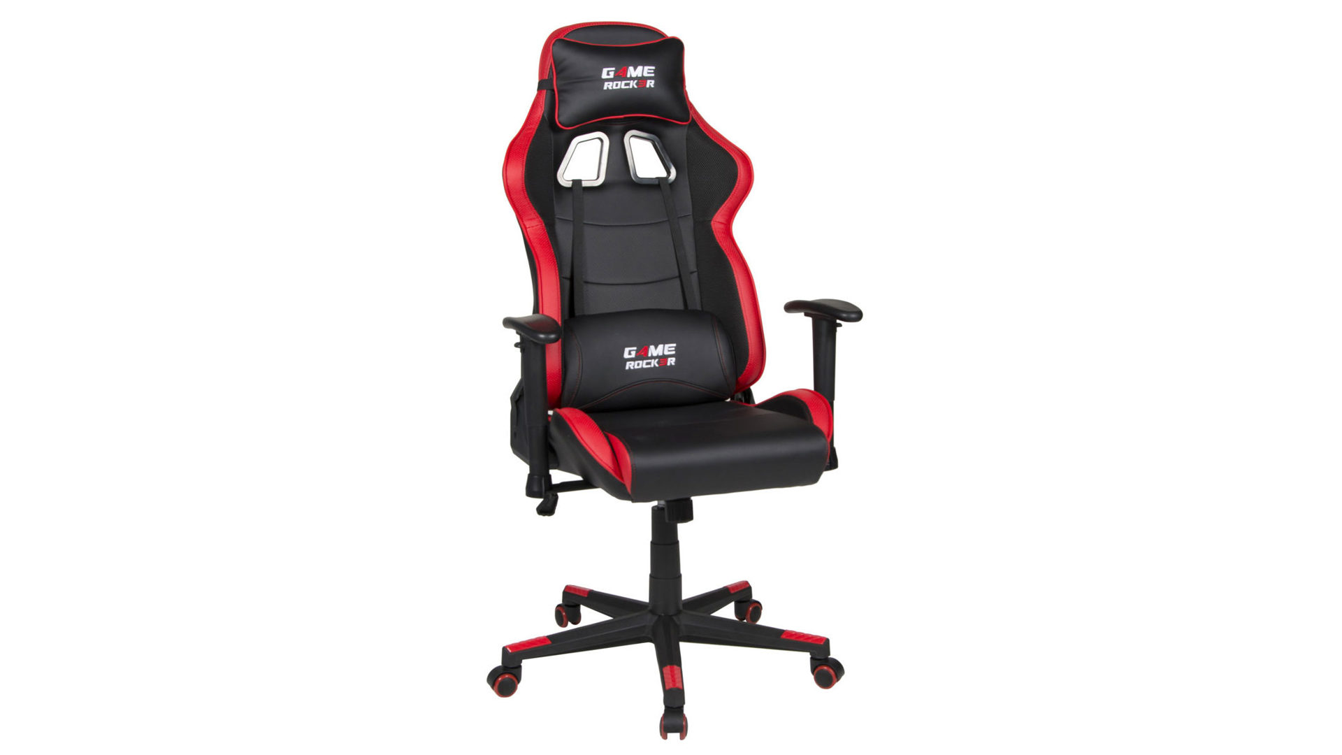 Drehstuhl Duo collection import aus Kunststoff Leder Metall Stoff in Schwarz Rot Gaming Stuhl G-10_Kunstleder, Netzstoff Schwarz, Rot Schwarz, Rot