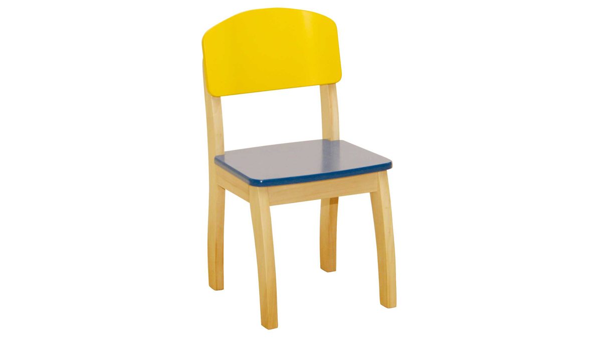 Holzstuhl Roba aus Holz in Mehrfarbig ROBA Stuhl Kinderstuhl 50778 aus Holz - gelb, blau, natur