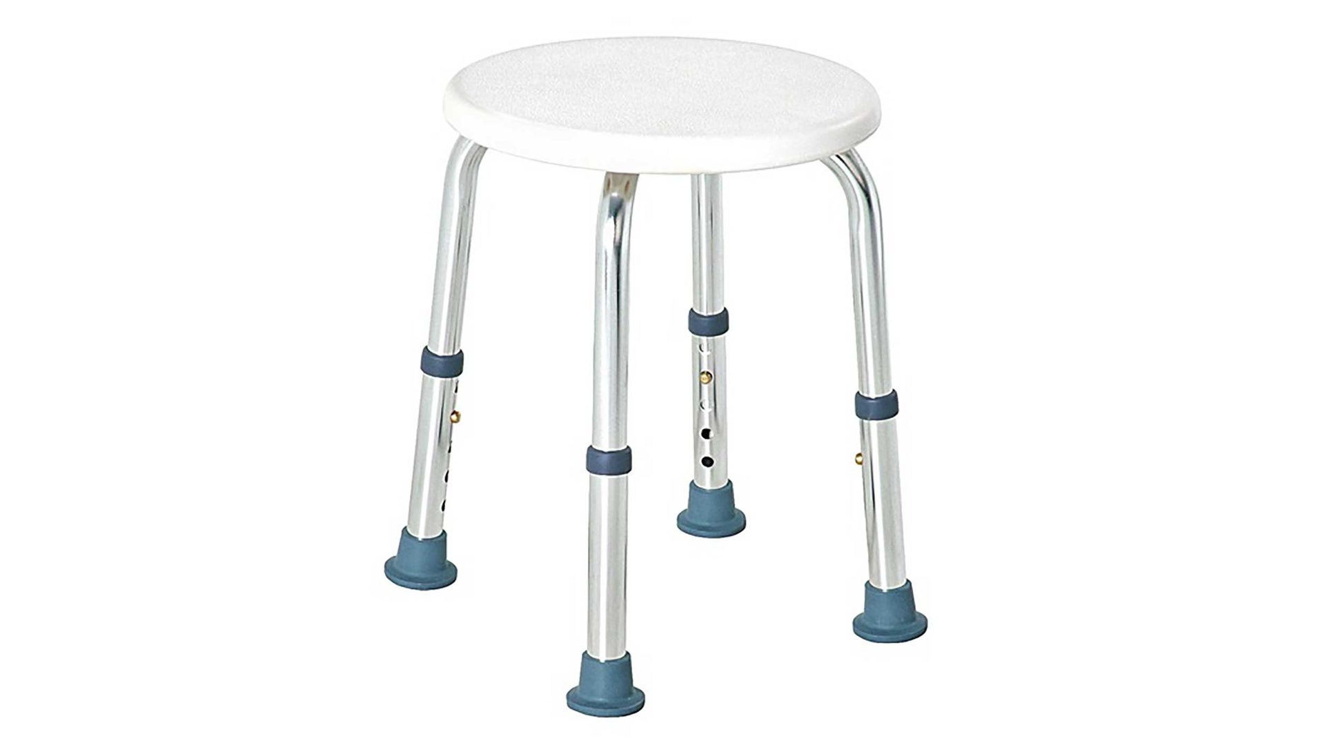 Funktionshocker Haku aus Aluminium Kunststoff in Weiß Haku Möbel - Hocker Help rund weiß mit Gestell aus Aluminium