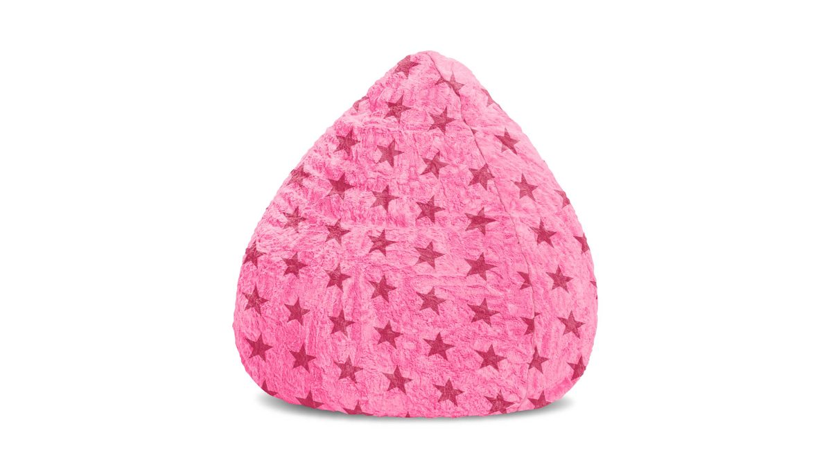 Sitzsack Magma sitting point aus Stoff in Pink SITTING POINT Sitzsack Fluffy XL - Sitzmöbel pinker Kunstfaserbezug – ca. 220 Liter