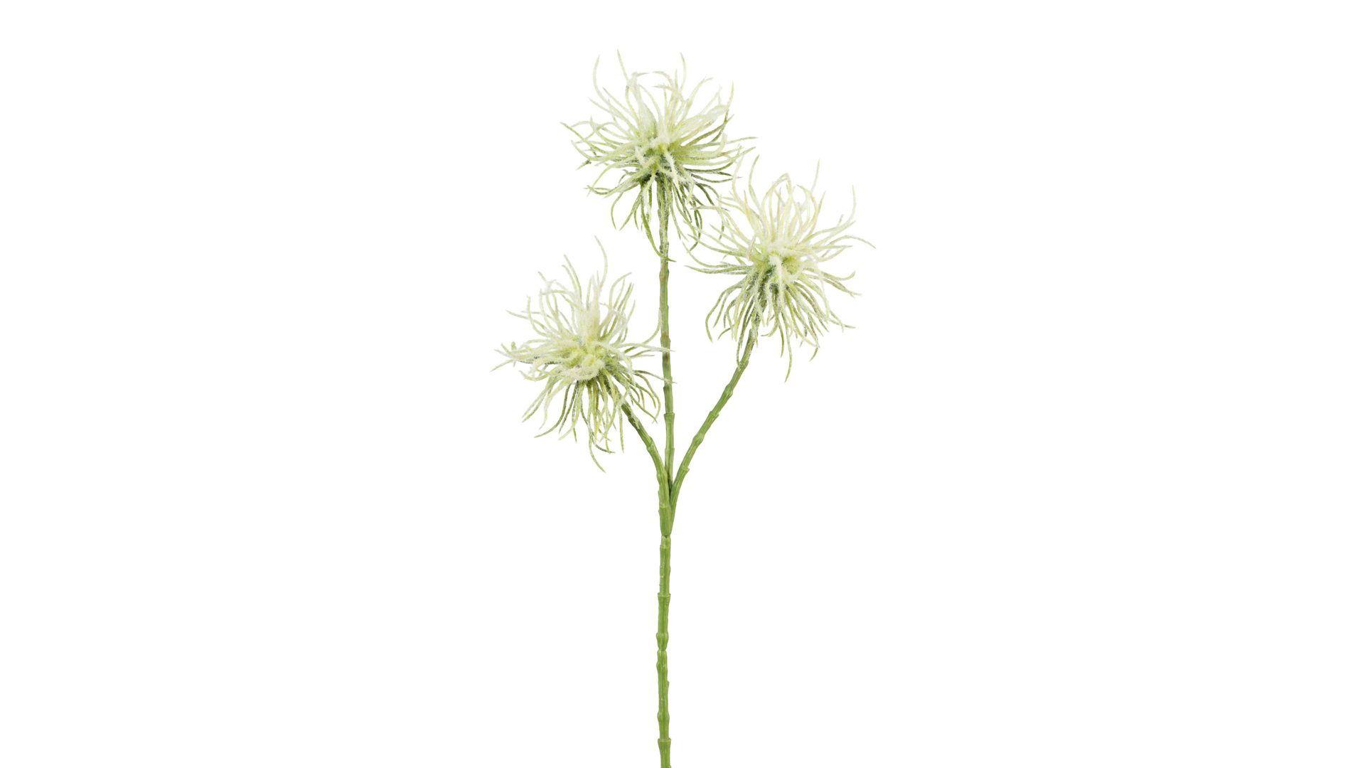 Blume Gasper aus Stoff in Grün Distelzweig Oleg grüner Kunststoff – Höhe ca. 47 cm
