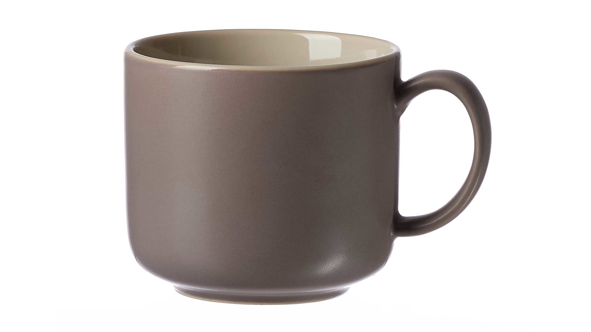 Kaffeetasse Interliving BEST BUDDYS! aus Keramik in Braun Interliving BEST BUDDYS! Kaffeetasse Jasper taupefarbenes Steinzeug – Füllmenge ca. 240 ml
