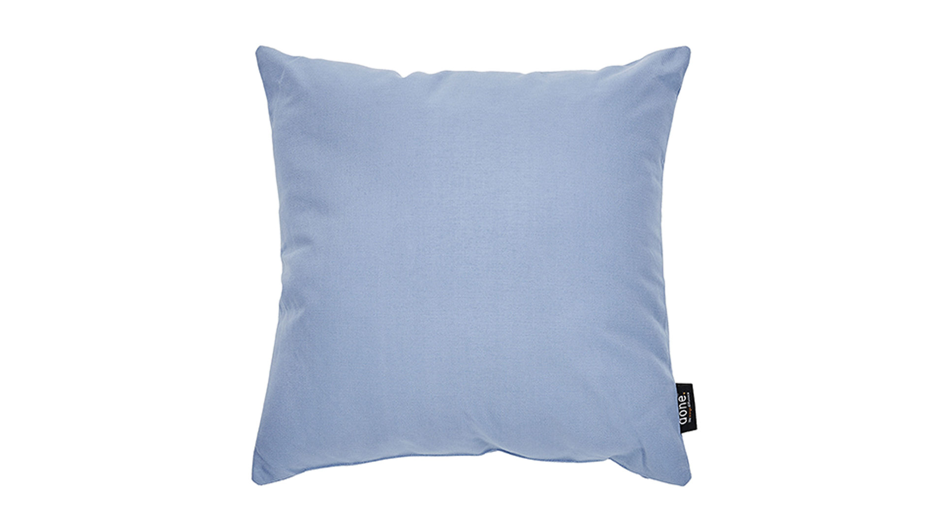 Einzelkissen Done.® aus Kunstfaser in Hellblau done.® Kissen Cushion Outside graublauer Olefinbezug – ca. 45 x 45 cm