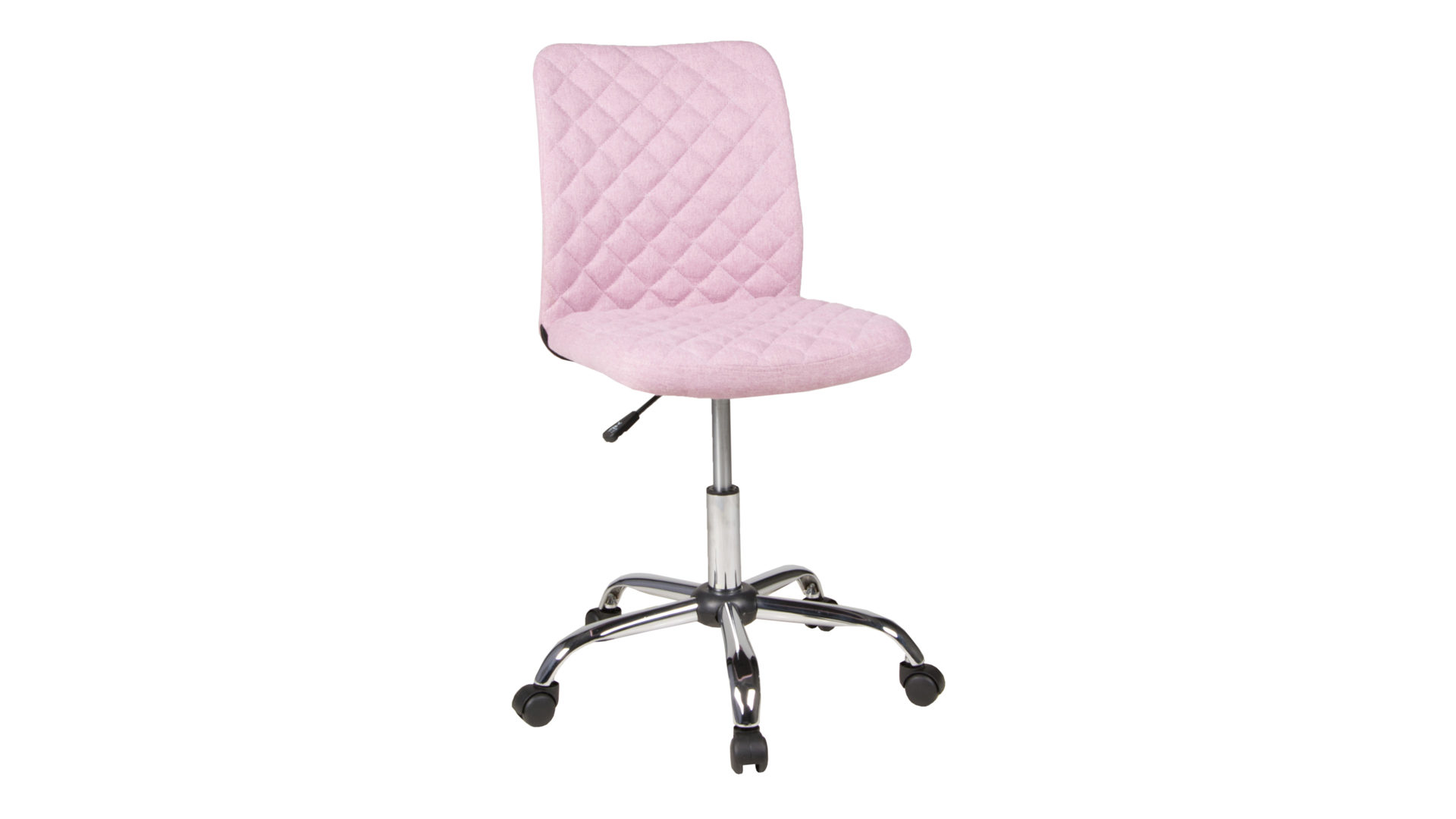 Drehstuhl Duo collection import aus Kunststoff Metall Mikrofaser in Rosa Kinderdrehstuhl Drehstuhl MILO Rosa gesteppt Mikrofaser rosa gesteppt, Fusskreuz Metall chromfarbig