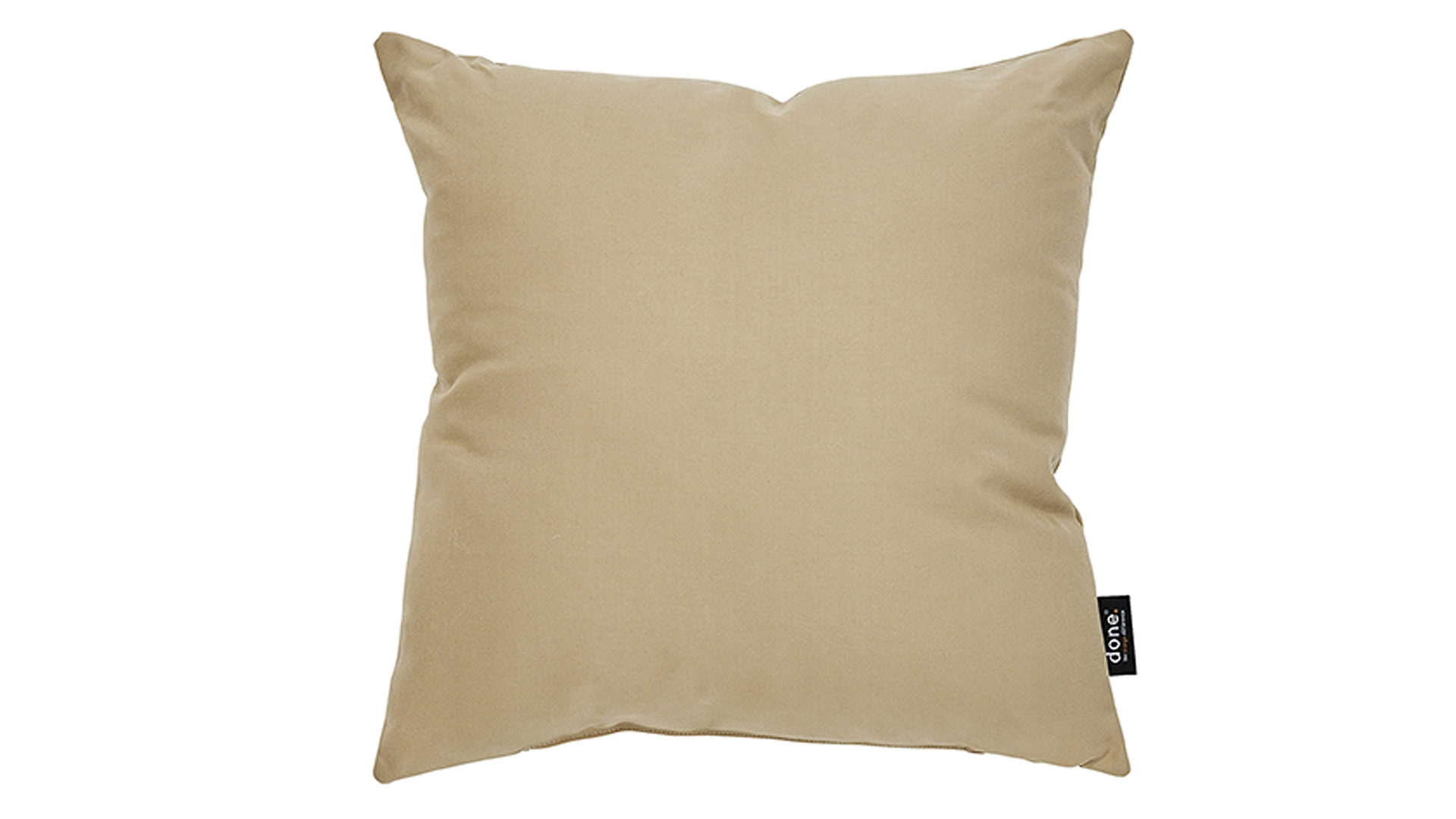 Kissen Done.® aus Kunstfaser in Beige done.® Kissen Cushion Outside taupefarbener Olefinbezug – ca. 45 x 45 cm