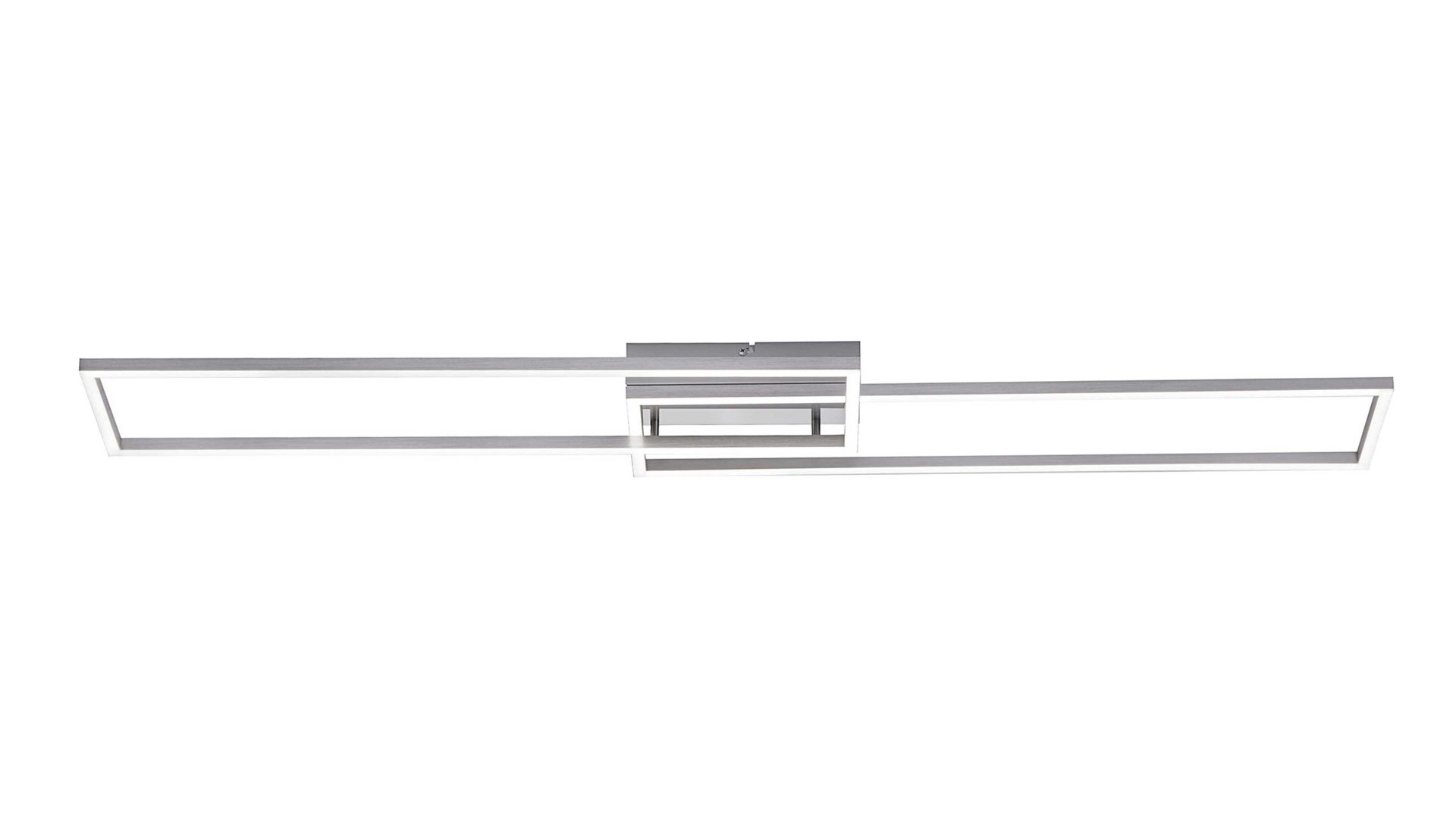 Deckenleuchte Leuchtendirekt aus Metall in Metallfarben LeuchtenDirekt Deckenlampe Iven Stahl – Länge ca. 110 cm