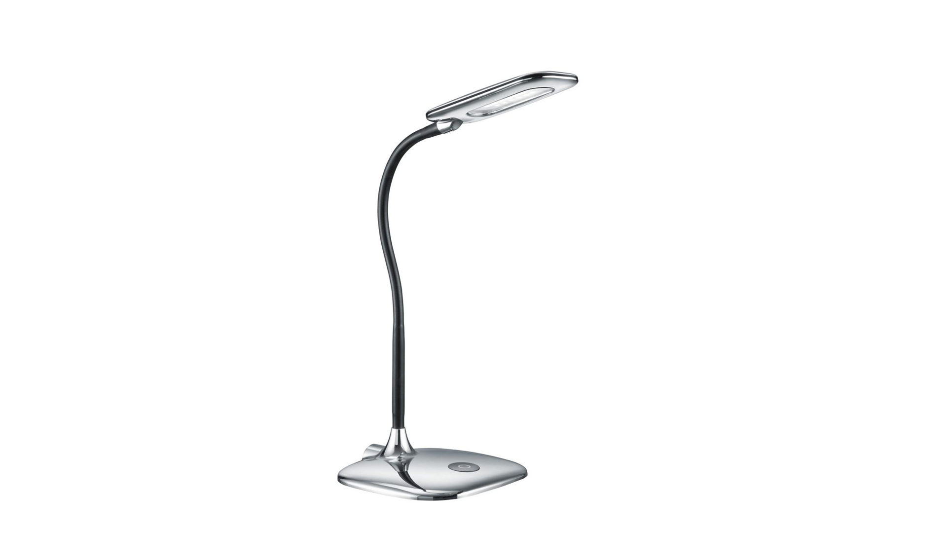 Schreibtischleuchte Trio leuchten aus Metall in Schwarz LED-Tischleuchte Polly bzw. LED-Tischlampe verchromtes & schwarzes Metall - Höhe ca. 40 cm