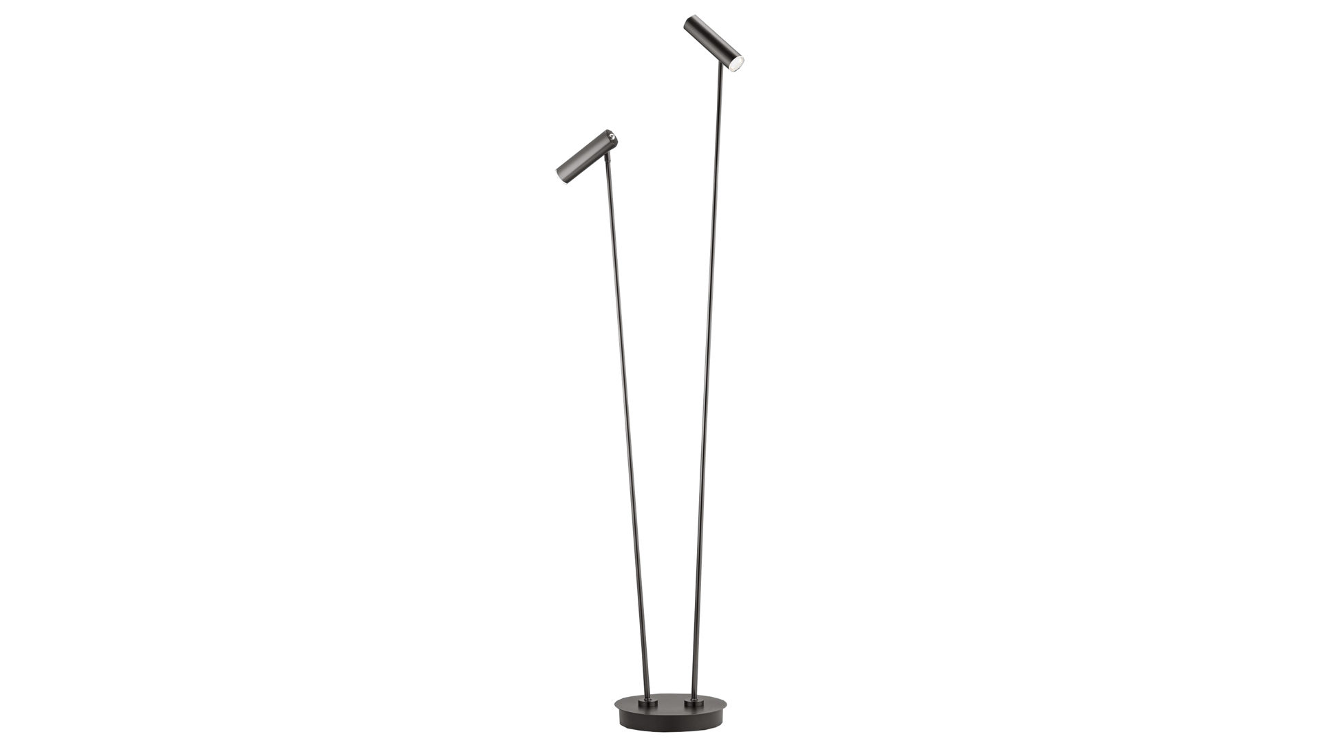 Stehleuchte B-leuchten aus Metall in Dunkelgrau Stehleuchte Tom Bronze - Höhe ca. 140 cm