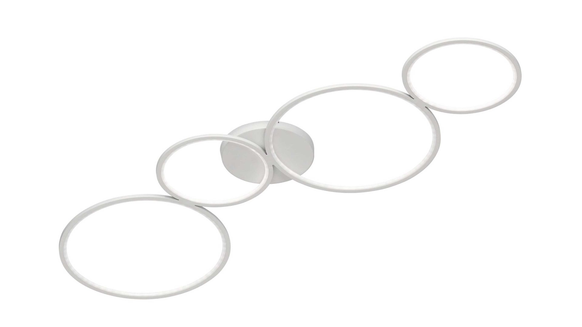 Deckenleuchte Trio leuchten aus Metall in Weiß TRIO Deckenlampe Rondo mattweißes Metall – Länge ca. 97 cm