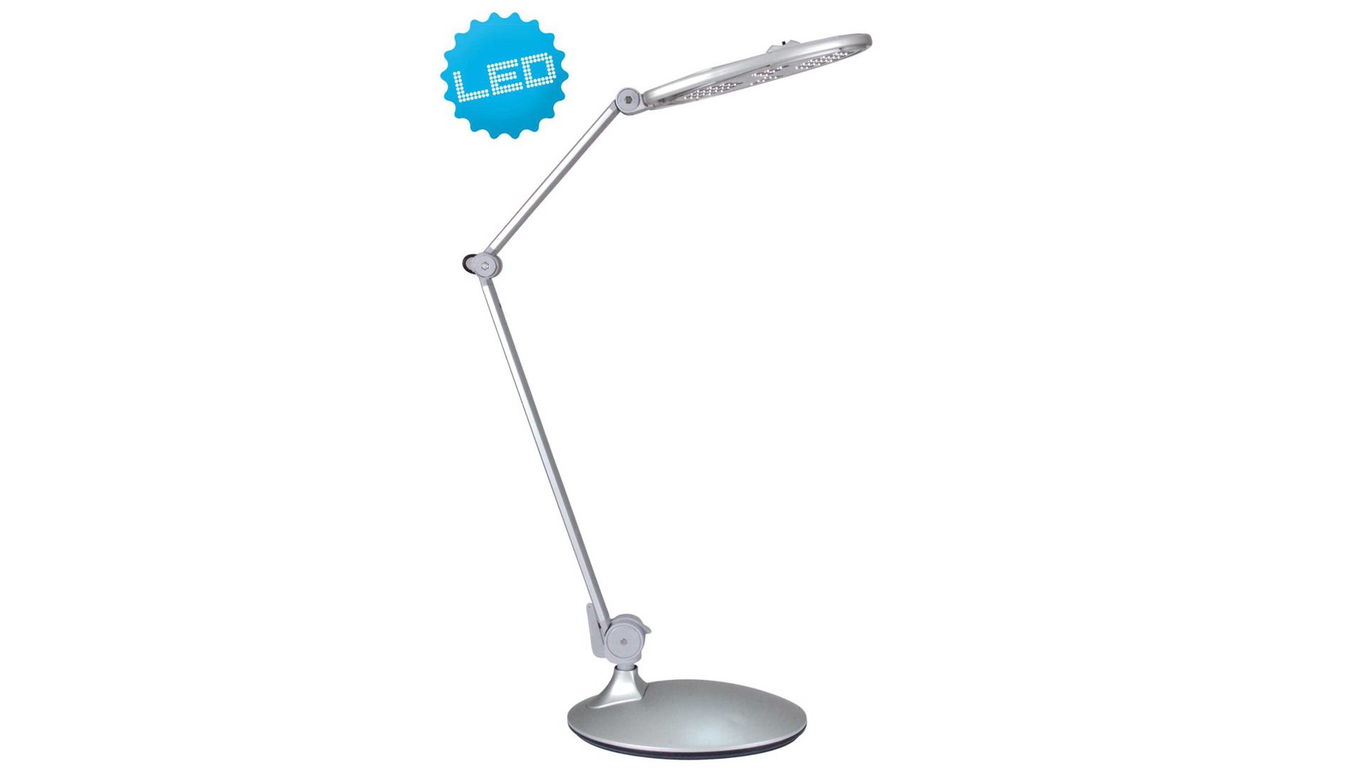 Schreibtischleuchte Näve aus Metall in Metallfarben näve LED-Schreibtischleuchte aluminiumfarben – Höhe ca. 60 cm