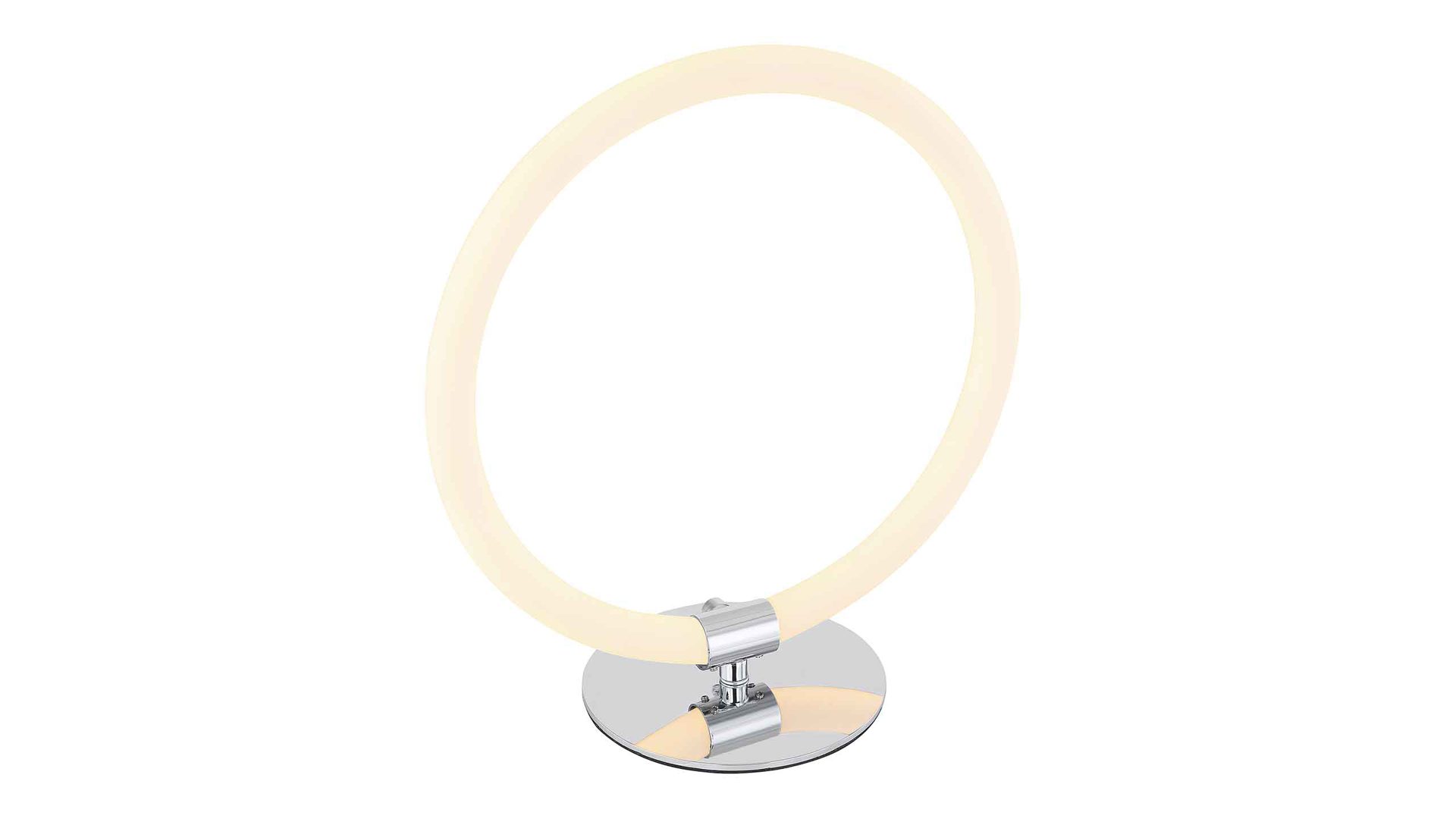 Tischleuchte Globo lighting aus Kunststoff Metall in Chrom GLOBO Tischleuchte Epi Metall chrom - Durchmesser ca. 30 cm