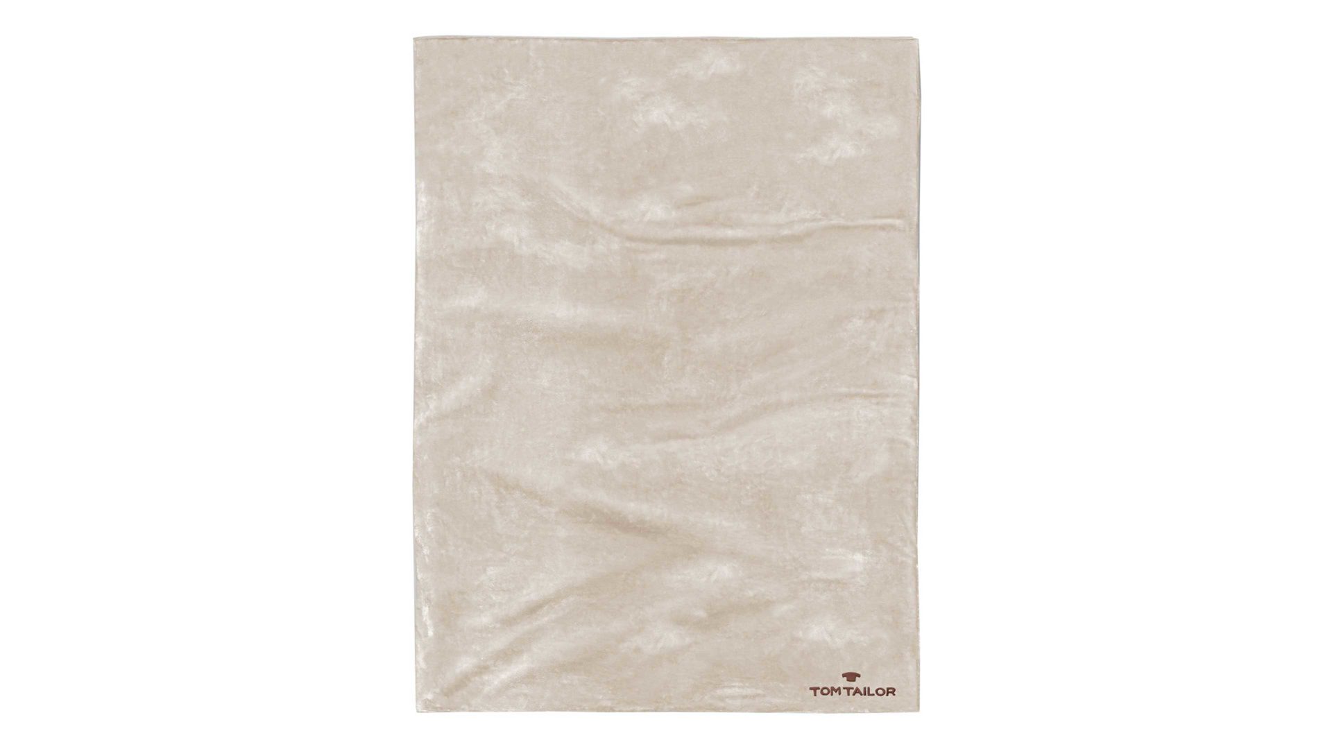 Fleecedecke Biberna schmänk aus Kunstfaser in Weiß TOM TAILOR Fleecedecke Coral Fleece naturweiße Mikrofaser – ca. 150 x 200 cm