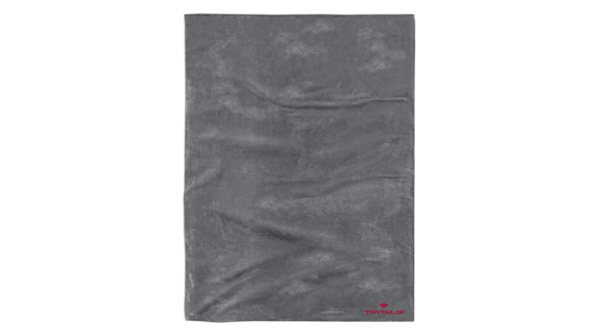 Fleecedecke Biberna schmänk aus Kunstfaser in Anthrazit TOM TAILOR Fleecedecke Coral Fleece anthrazitfarbene Mikrofaser – ca. 150 x 200 cm