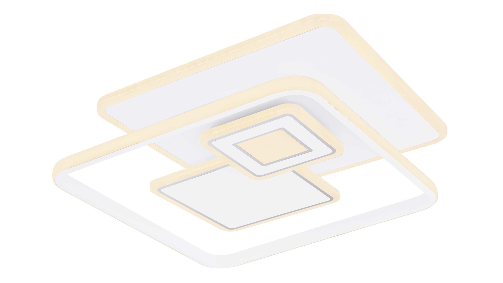 Deckenleuchte Globo lighting aus Metall in Weiß GLOBO Deckenleuchte Roderick Metall & Acrylglas - ca. 50 x 50 cm
