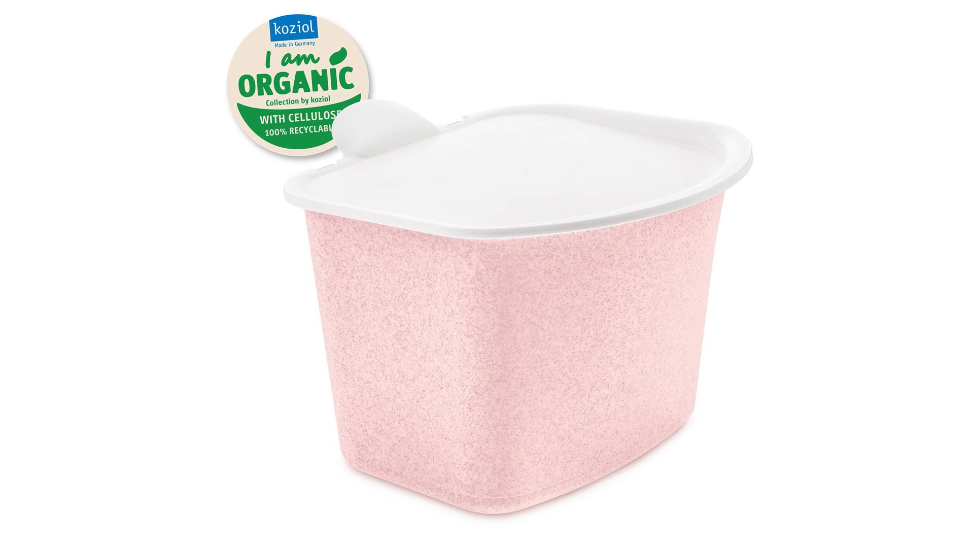 Mülleimer Koziol aus Kunststoff in Rosa KOZIOL Abfallbehälter BIBO organic pink - Kunststoff