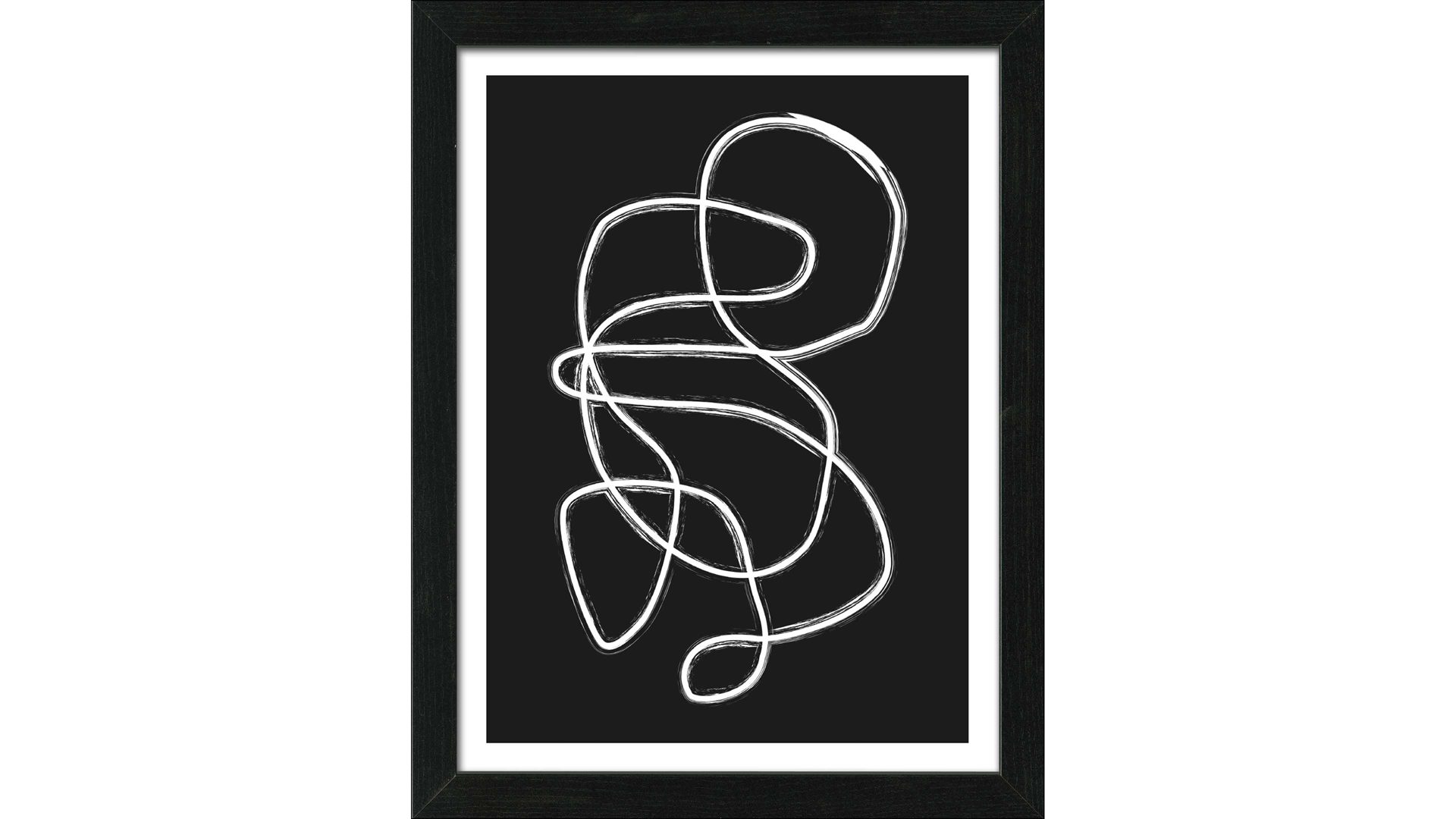 Kunstdruck Interliving BEST BUDDYS! aus Karton / Papier / Pappe in Weiß PRO®ART Kunstdruck Scandic Living Lines and shapes I - ca. 35 x 45 cm