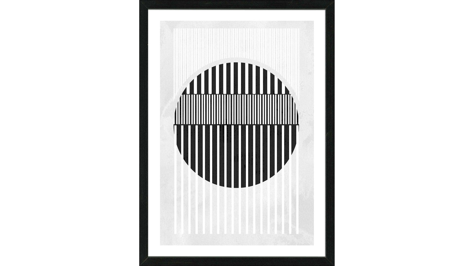 Kunstdruck Interliving BEST BUDDYS! aus Karton / Papier / Pappe in Grau PRO®ART Kunstdruck Scandic Living Lines and shapes II - ca. 55 x 75 cm