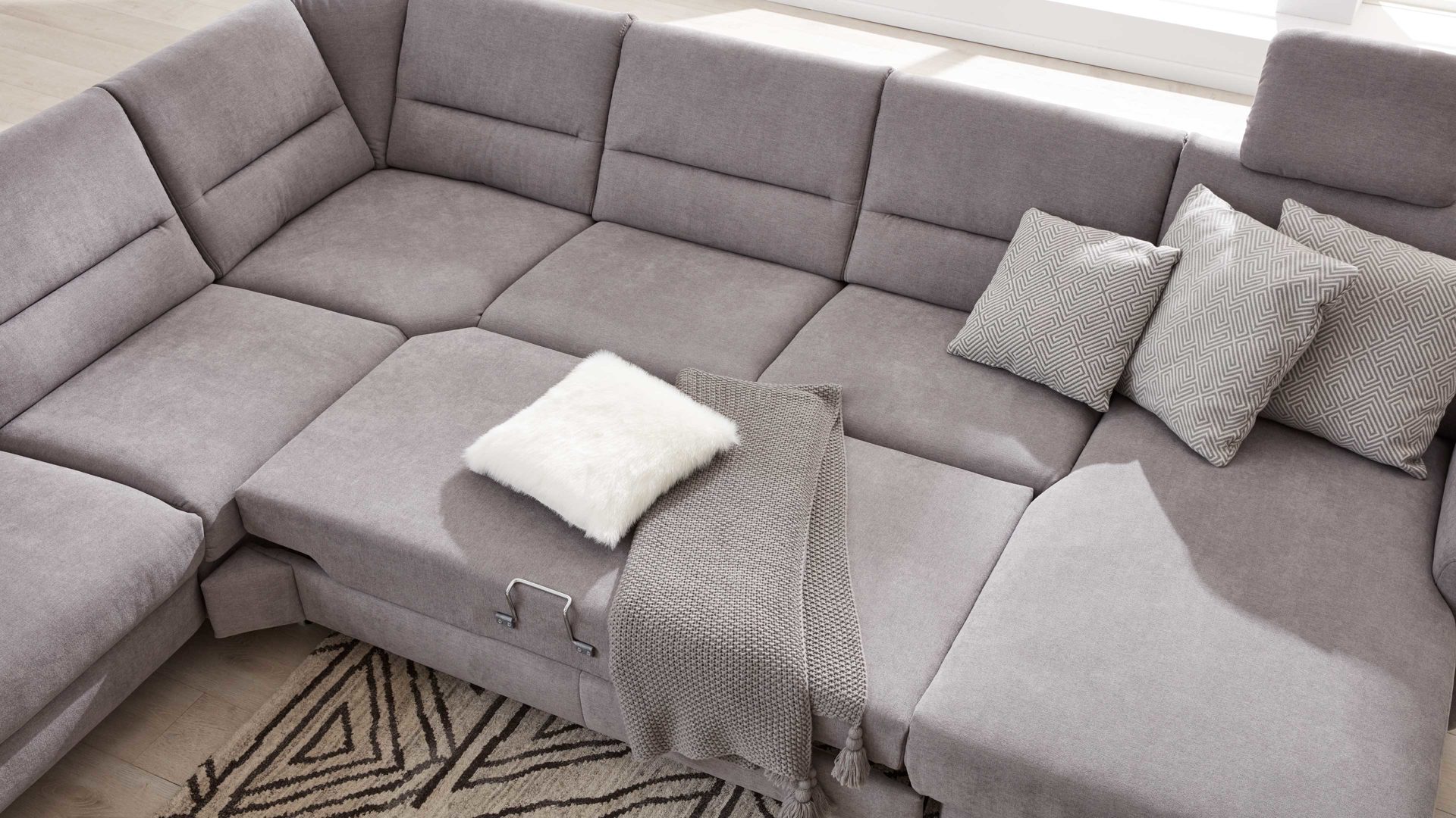 Funktion Interliving aus Metall in Transparent Interliving Sofa Serie 4305 – Schlaffunktion Funktions-Mehrpreis