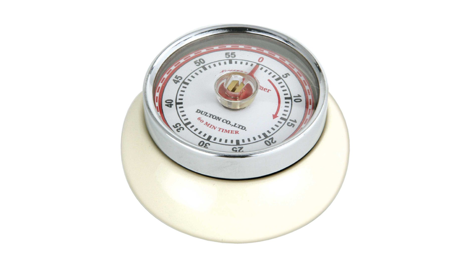 Eieruhr Küchenprofi aus Metall in Beige KÜCHENPROFI Küchentimer Speed cremefarbenes Metall – Durchmesser ca. 7 cm