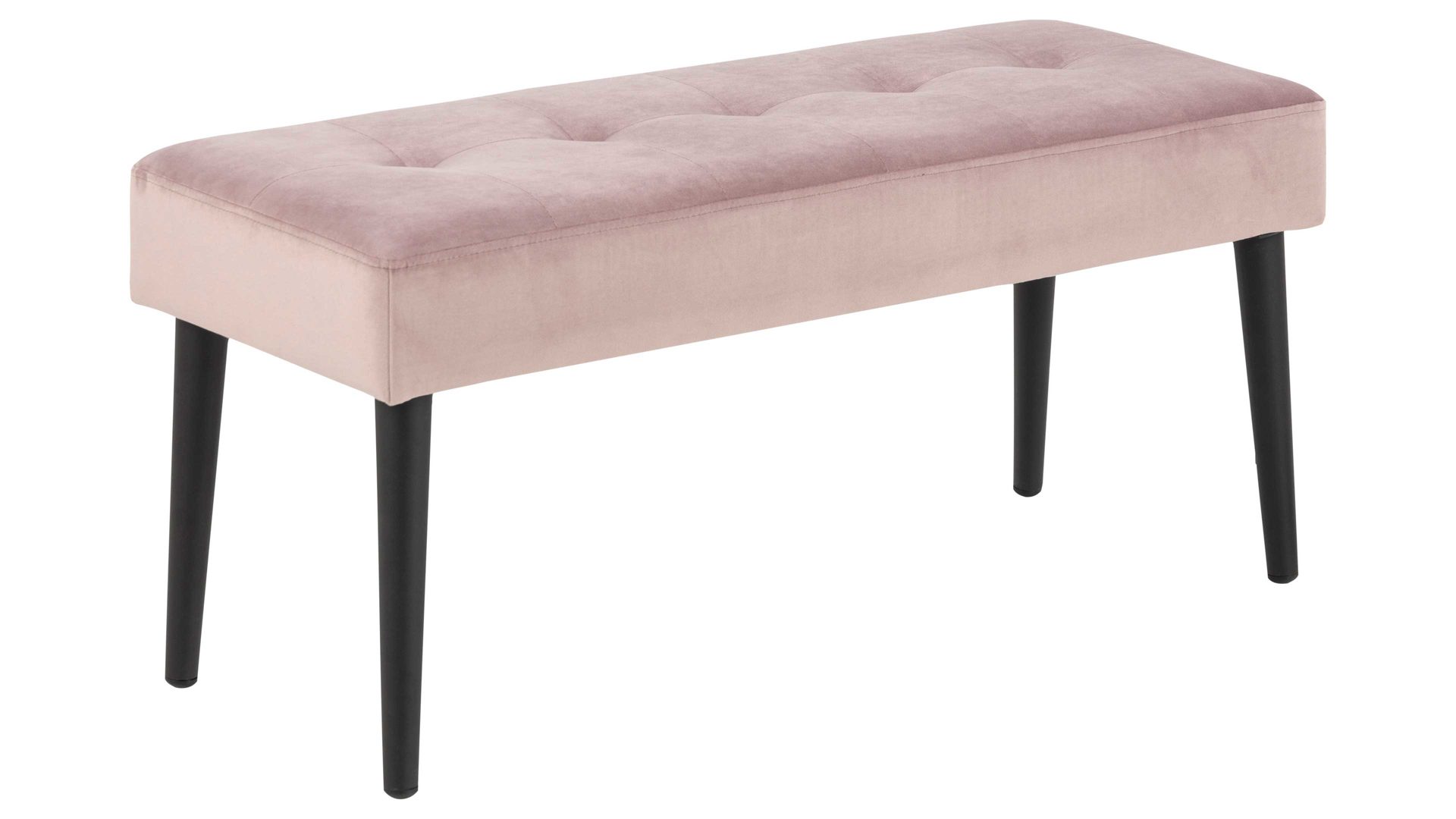 Polsterbank Actona group a/s aus Stoff in Pink Polsterbank Glory altrosa Samt Vic 18 - Länge ca. 140 cm