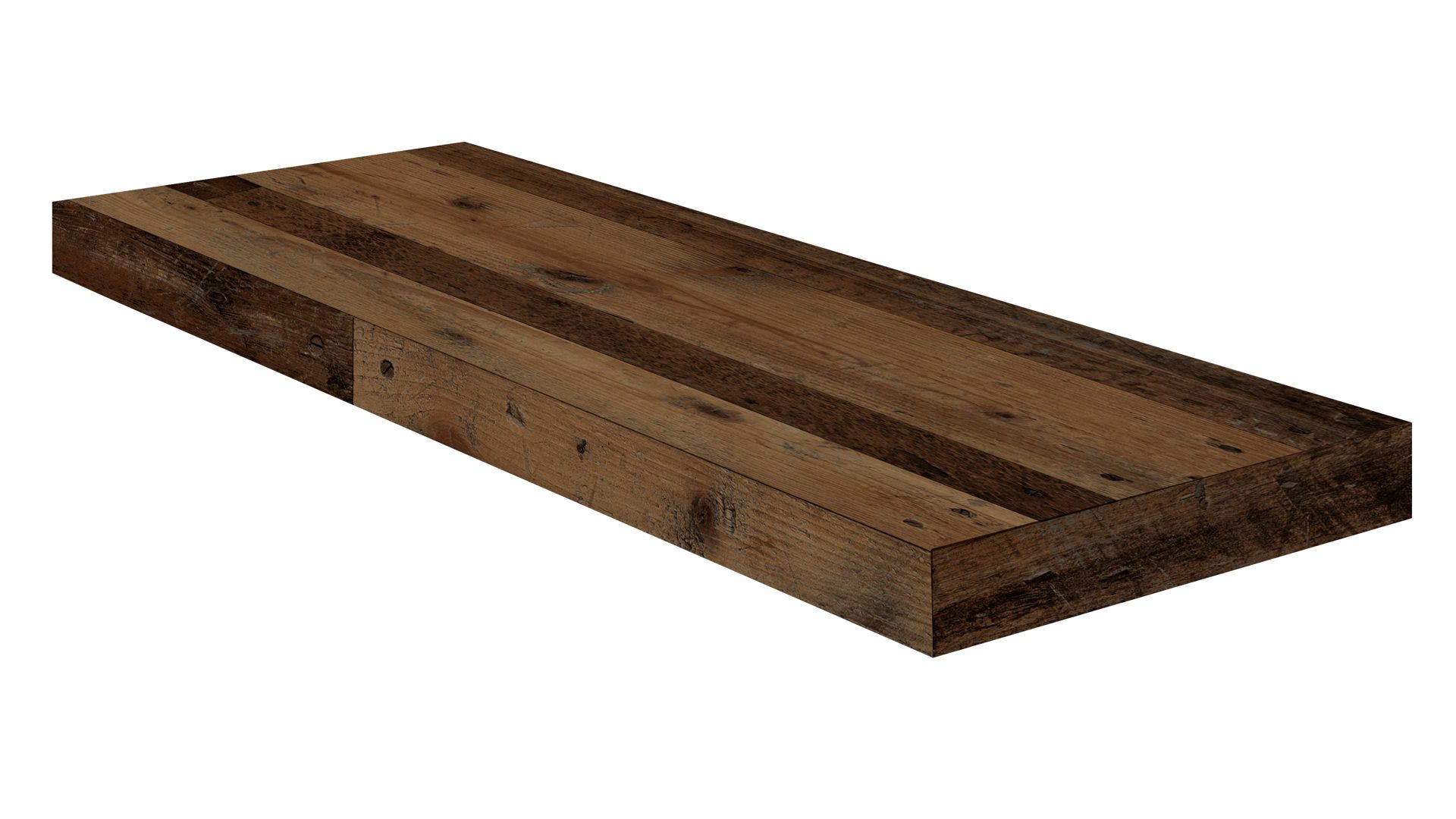Wandregal Mäusbacher aus Holz in Holzfarben Dunkel Wandsteckbord Texas Eiche - Länge ca. 60 cm