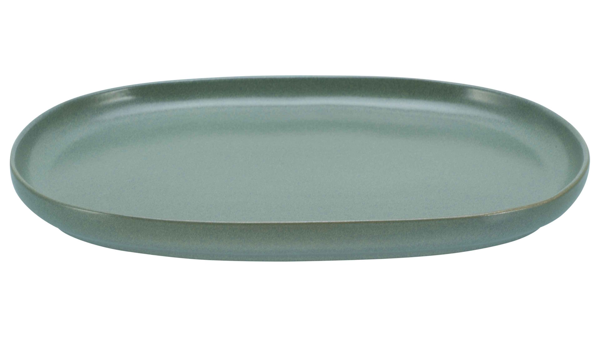 Servierplatte Creatable aus Keramik in Grün CREATABLE Uno – Servierplatte grünes Steinzeug – ca. 23 x 33 cm
