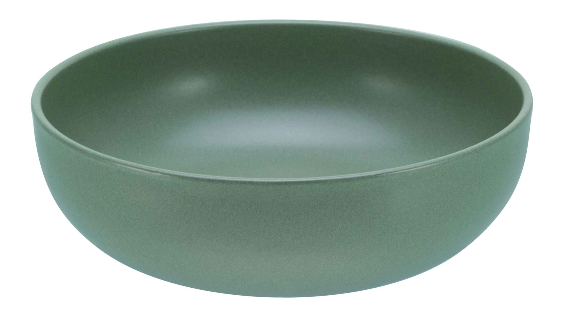 Salatschale Creatable aus Keramik in Grün CREATABLE Uno – Salatschüssel grünes Steinzeug – Durchmesser ca. 26 cm