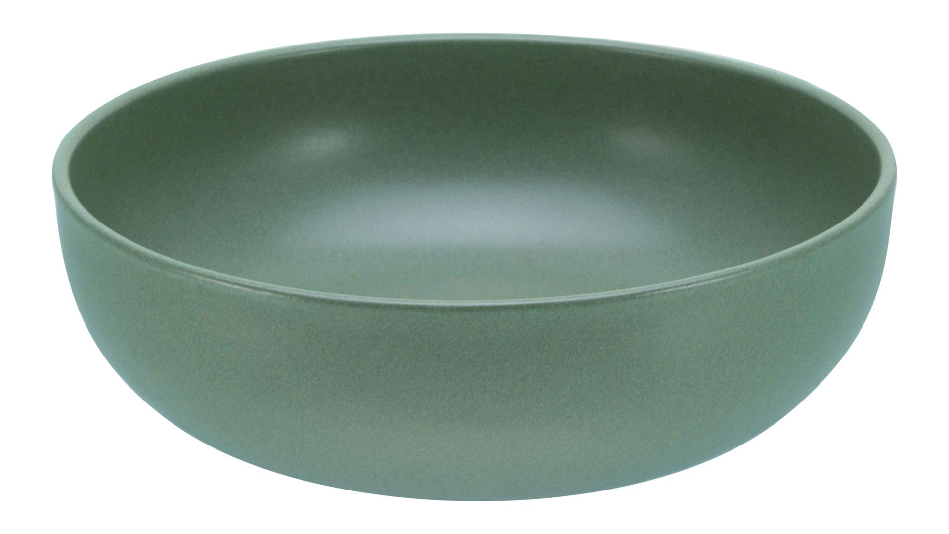 Salatschale Creatable aus Keramik in Grün CREATABLE Uno – Salatschüssel grünes Steinzeug – Durchmesser ca. 26 cm