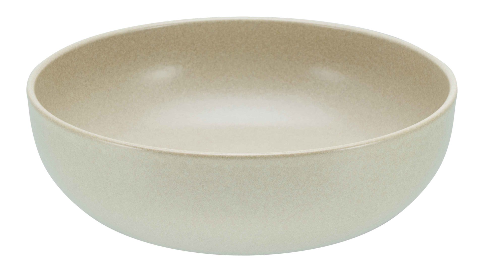 Salatschale Creatable aus Keramik in Beige CREATABLE Uno – Salatschüssel sandfarbenes Steinzeug – Durchmesser ca. 26 cm