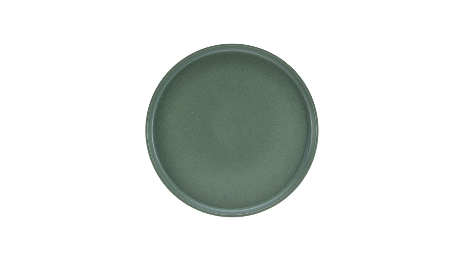 Kuchen- / Frühstücks- / Dessertteller Creatable aus Keramik in Grün CREATABLE Uno – Dessertteller grünes Steinzeug – Durchmesser ca. 21 cm