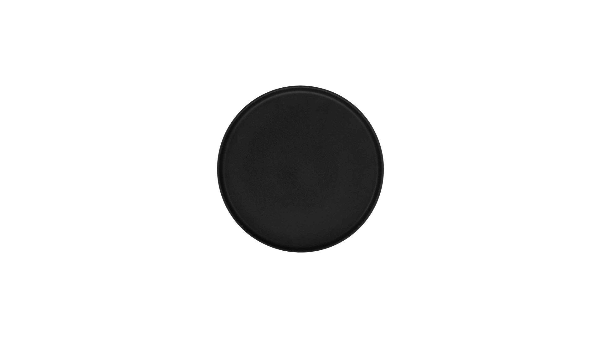 Kuchenteller Creatable aus Keramik in Schwarz CREATABLE Uno – Brotteller schwarzes Steinzeug – Durchmesser ca. 18 cm