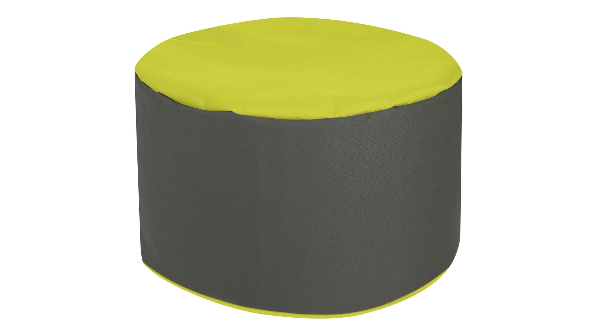Sitzsack-Hocker Magma sitting point aus Stoff in Grün SITTING POINT Sitzsack-Hocker DotCom Bebop Scuba limonen- & olivfarbene Kunstfaser - Durchmesser ca. 50 cm