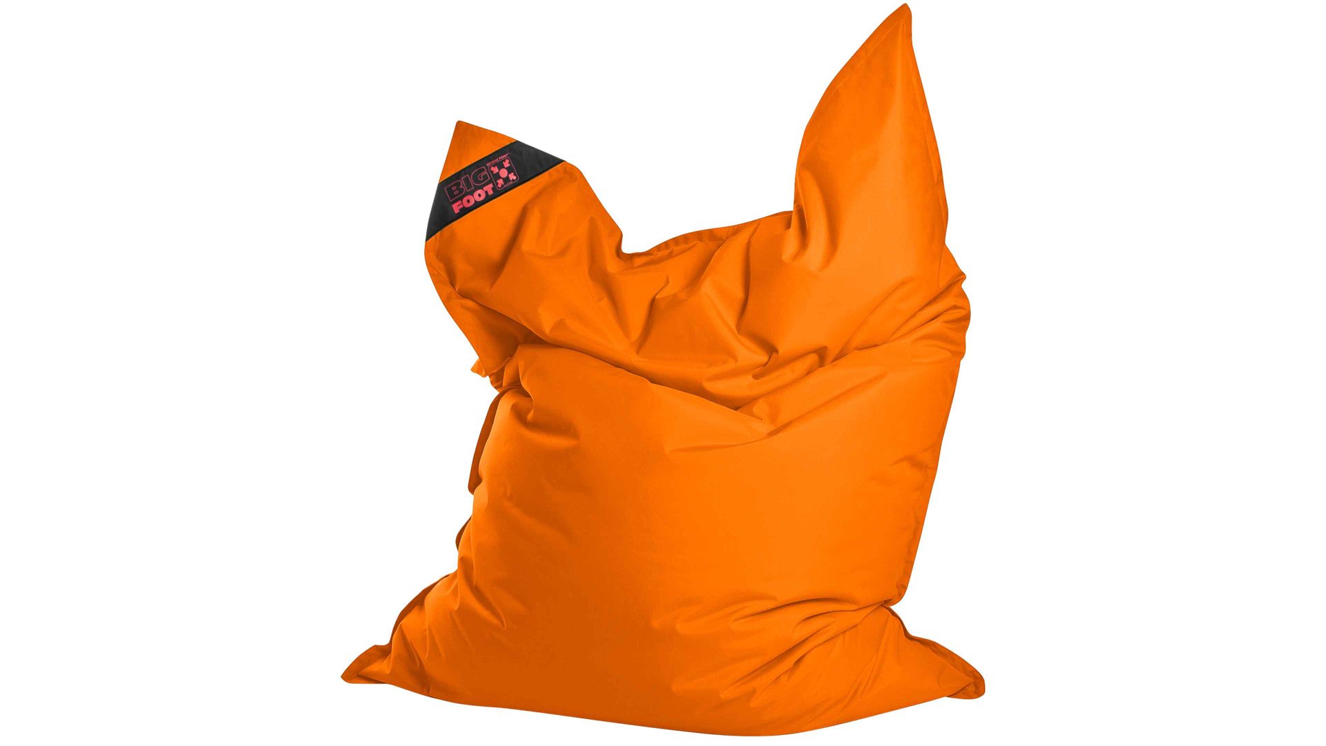 Sitzsack-Bodenkissen Magma sitting point aus Kunstfaser in Orange SITTING POINT Sitzsack bigfoot scuba® - Sitzmöbel orange Kunstfaser - ca. 130 x 170 cm