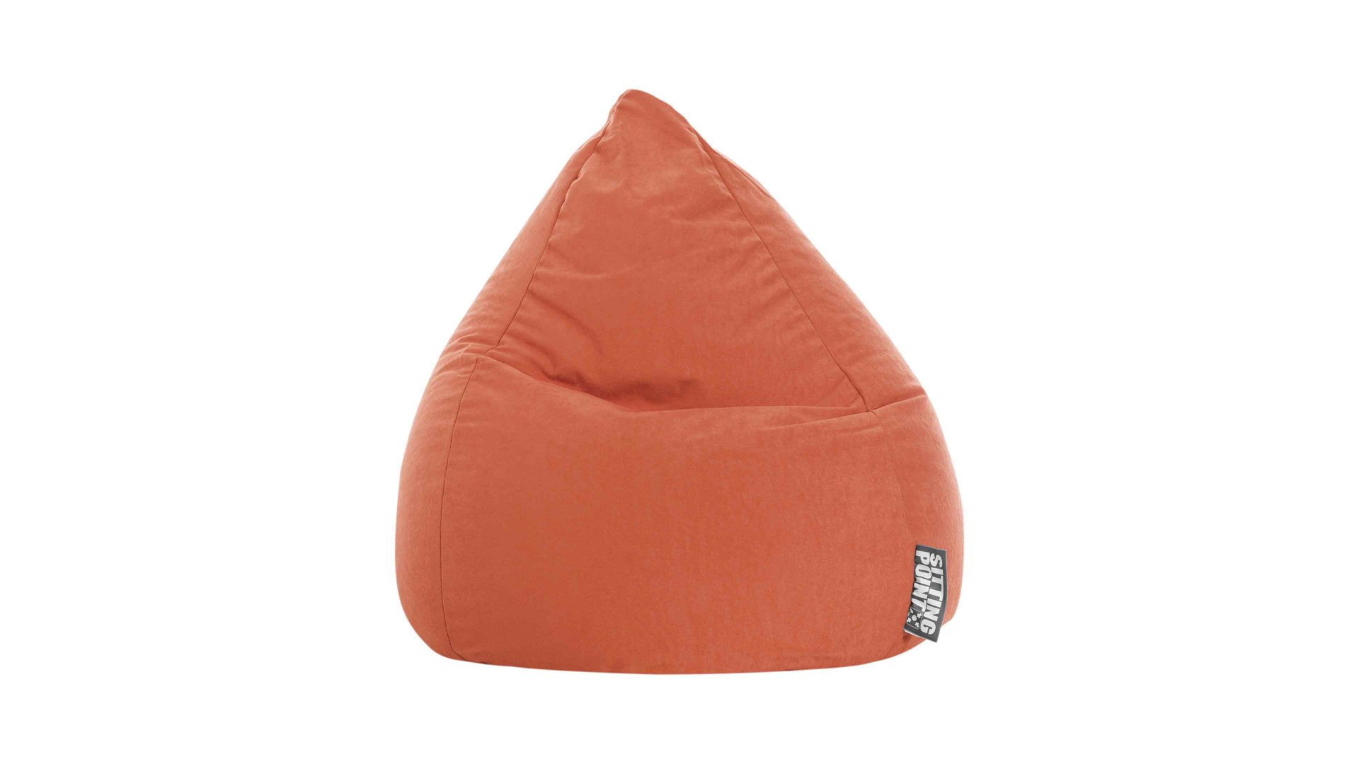 Standard-Sitzsack Magma sitting point aus Kunstfaser in Grün SITTING POINT beanbag easy L - Sitzmöbel orange Mikrofaser - ca. 120 Liter