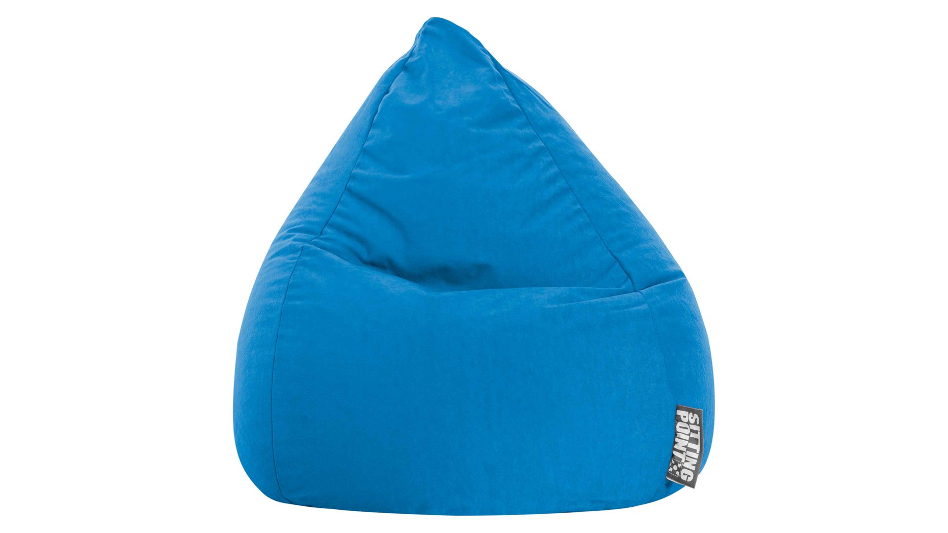 Standard-Sitzsack Magma sitting point aus Kunstfaser in Blau SITTING POINT beanbag easy XL als Sitzmöbel blaue Mikrofaser - ca. 220 Liter