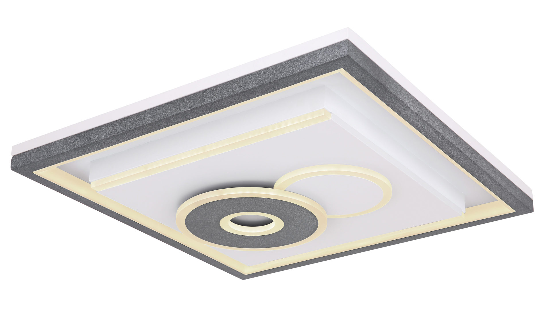 Deckenleuchte Globo lighting aus Metall in Weiß GLOBO Deckenlampe Undis Weiß & Schwarz - ca. 54 x 54 cm