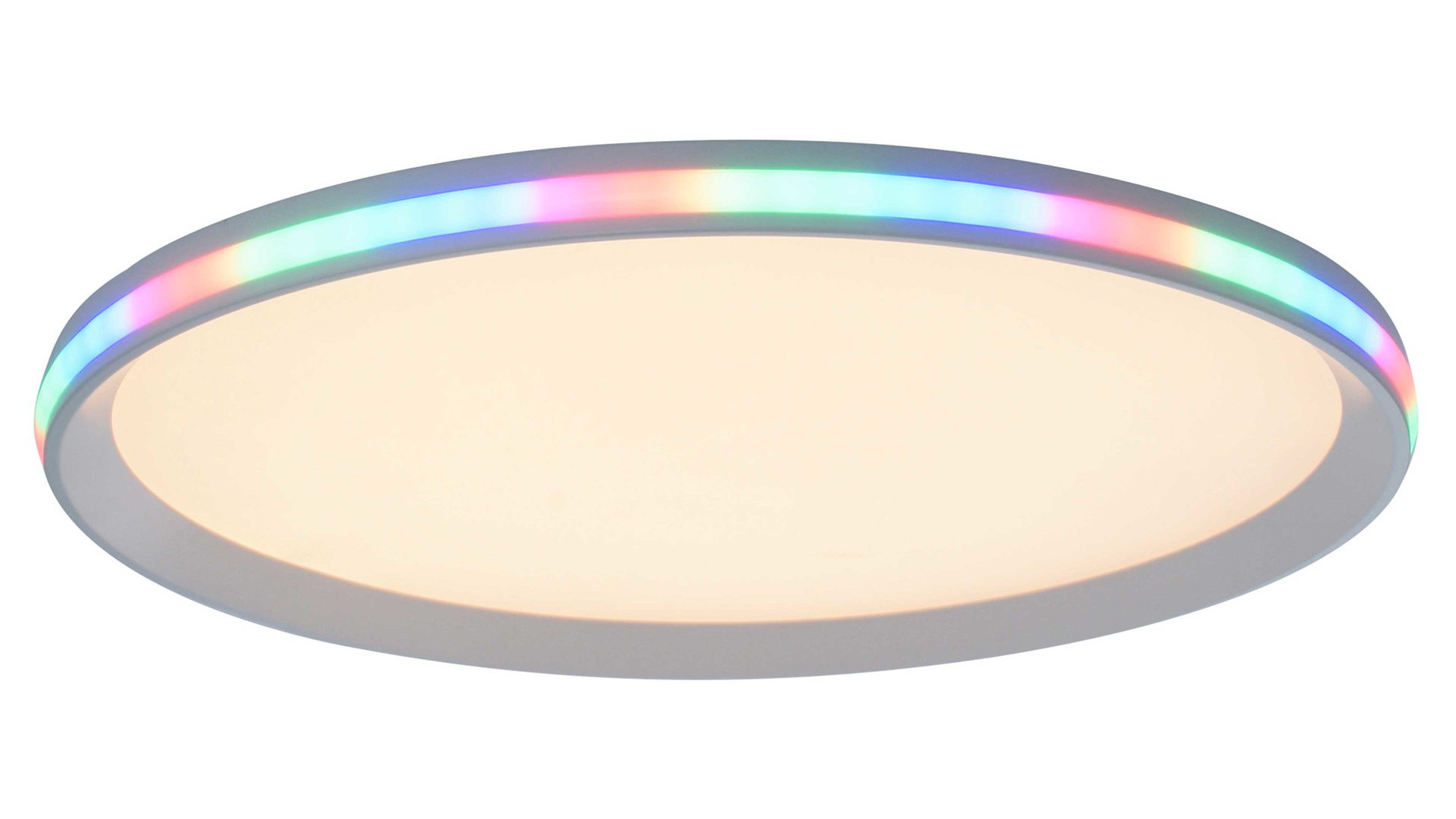 Deckenleuchte Leuchtendirekt aus Kunststoff in Weiß LeuchtenDirekt Deckenlampe Galactica weißer Kunststoff - Durchmesser ca. 45 cm
