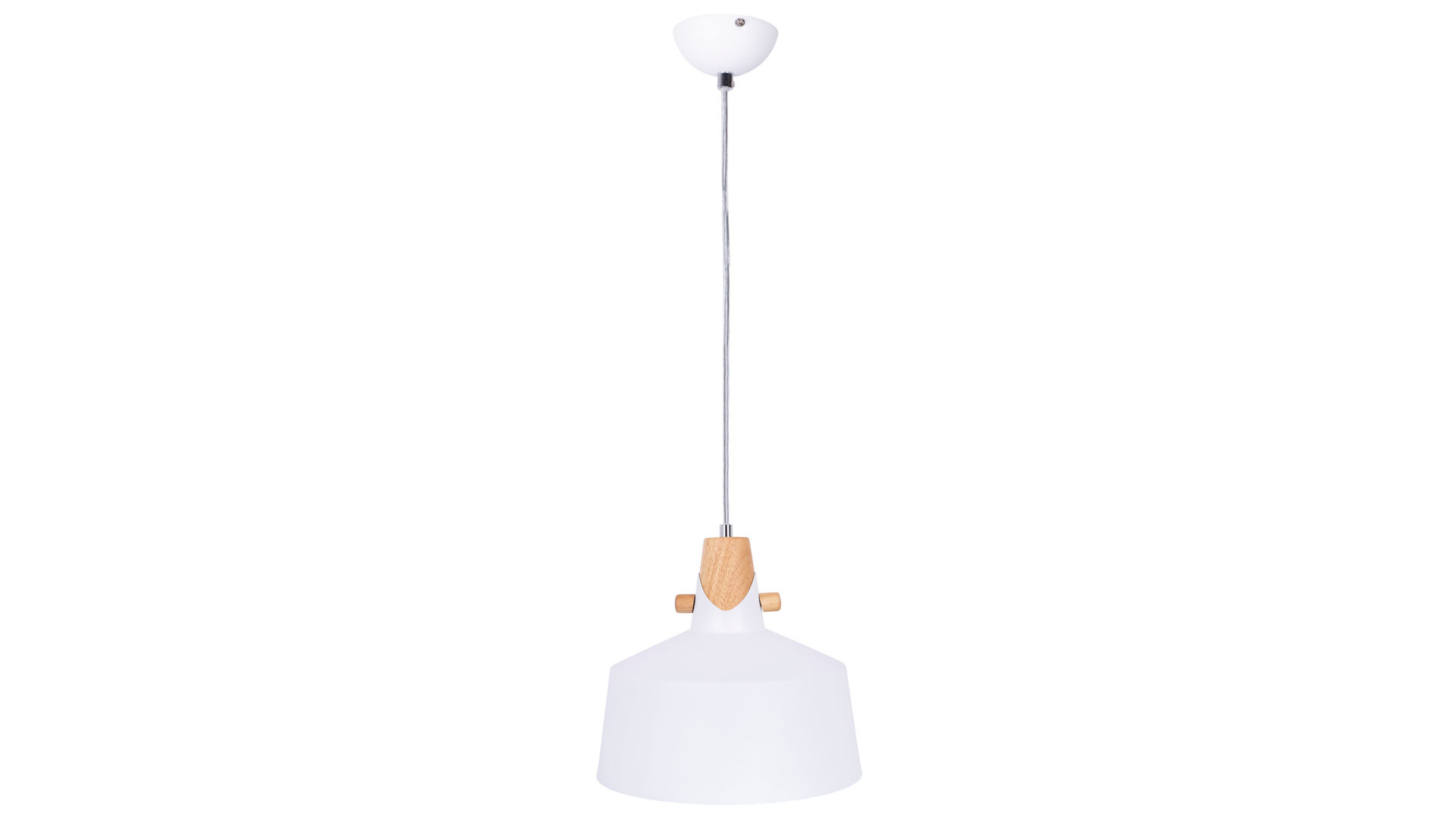Pendelleuchte Nowa (nino) aus Metall in Weiß Pendelleuchte Melena weisses Metall - Durchmesser c. 28 cm