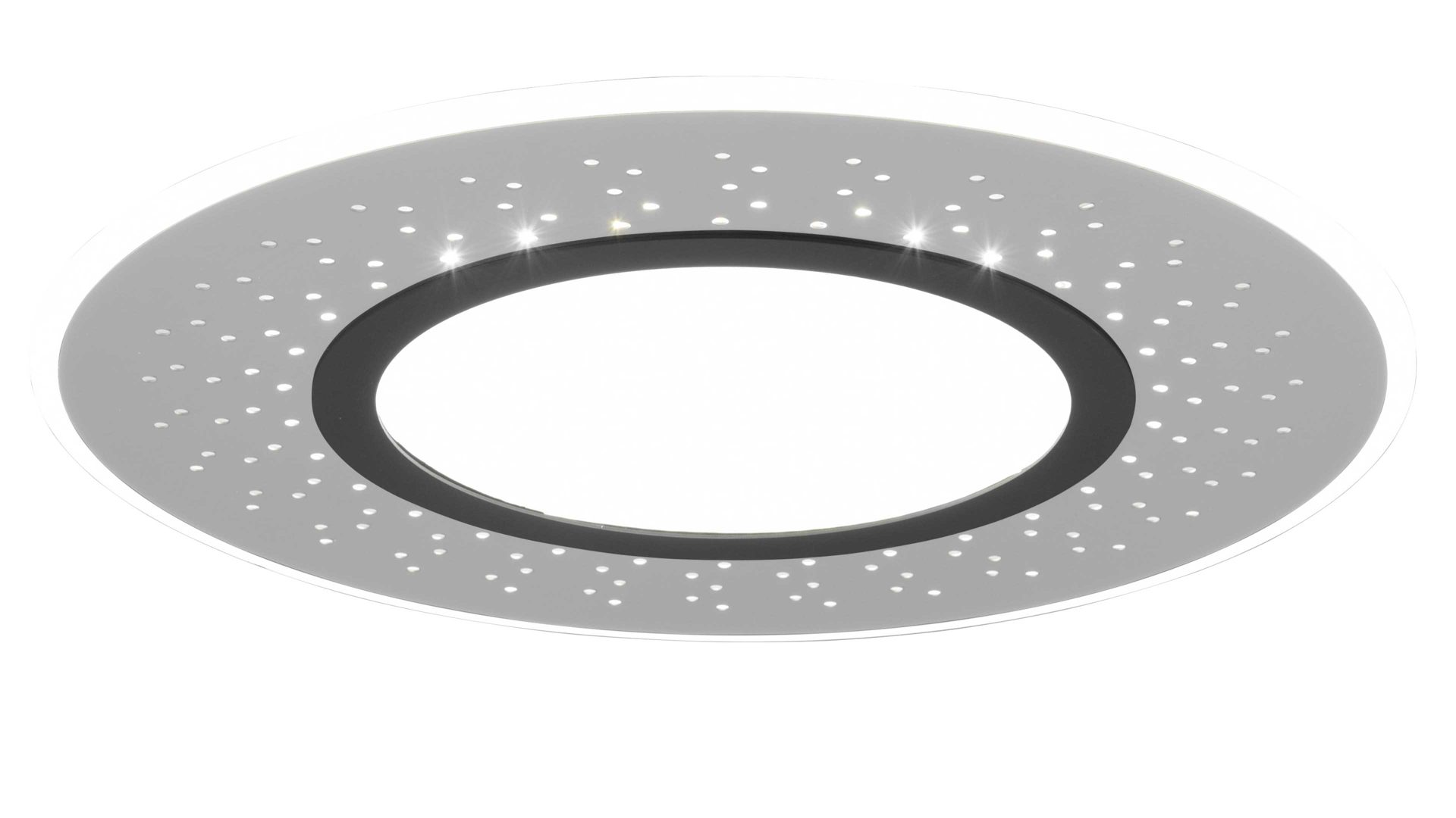 Deckenleuchte Trio leuchten aus Metall in Nickel TRIO Deckenleuchte Verus nickelfarbenes Metall – Durchmesser ca. 49 cm