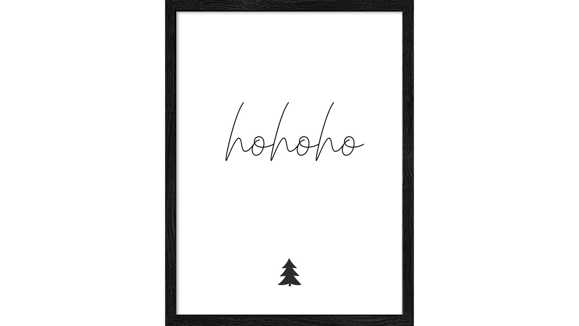 Kunstdruck Pro®art bilderpalette aus Karton / Papier / Pappe in Weiß PRO®ART Kunstdruck Christmas 4 Weiß & Schwarz - ca. 33 x 43 cm