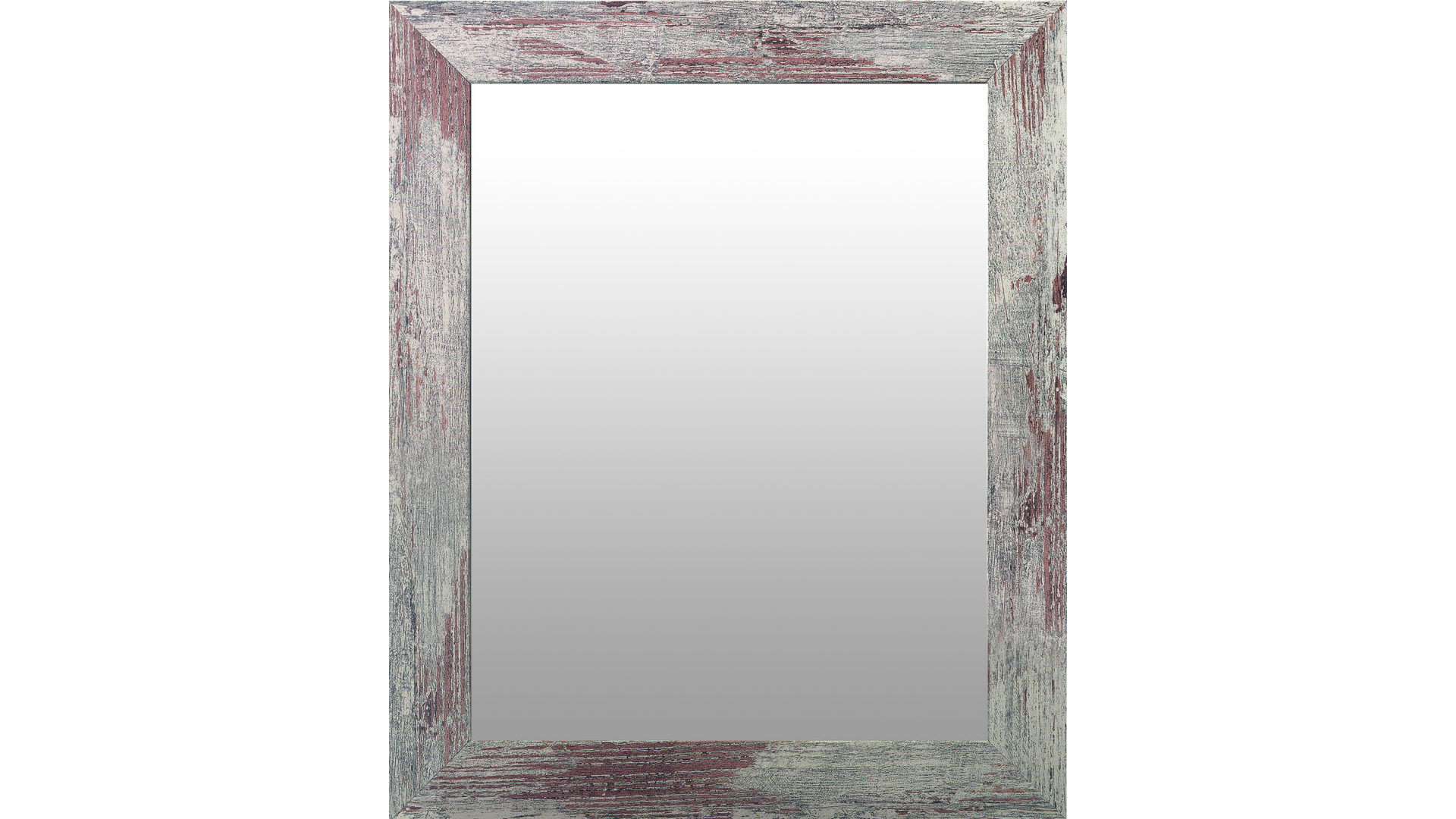 Wandspiegel Len-fra aus Kunststoff Holz MDF Spiegel in Silber Holzfarben LEN-FRA Wandspiegel Garderobenspiegel TROYES 07 Holzrahmen vintage - 57 x 77 cm