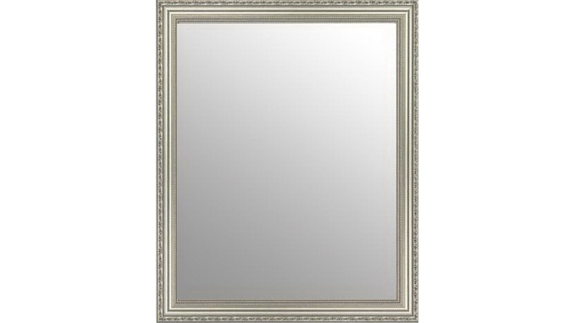 Wandspiegel Len-fra aus Kunststoff MDF Spiegel in Silber Len-Fra Wandspiegel Garderobenspiegel MARSEILLE 02 Kunststoffrahmen silber - 57 x 77 cm