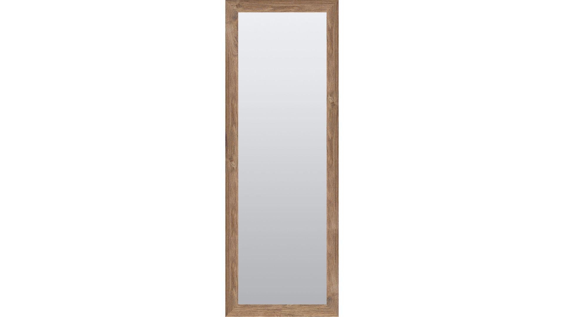 Wandspiegel Len-fra aus Kunststoff Holz MDF Spiegel in Holzfarben LEN-FRA Wandspiegel Garderobenspiegel Carmen 9564 Holzrahmen Balkeneiche - 56 x 146 cm