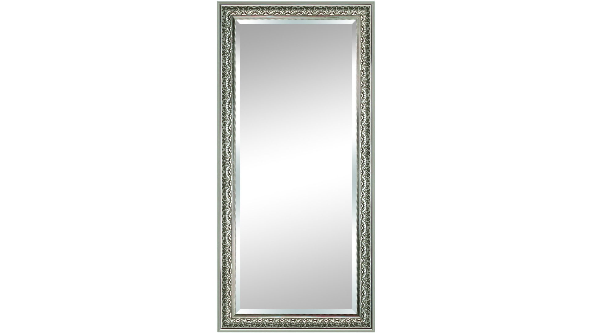 Wandspiegel Len-fra aus Kunststoff Spiegel in Anthrazit Silber LEN-FRA Wandspiegel Garderobenspiegel NIZZA 01 silber-anthrazitfarbener Kunststoffrahmen - ca. 55 x 115 cm