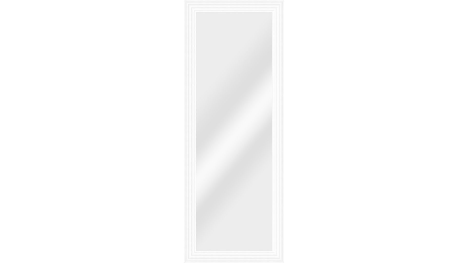 Wandspiegel Len-fra aus Kunststoff Spiegel in Weiß LEN-FRA Wandspiegel Garderobenspiegel 91-1181 weisser Lackrahmen - ca. 56 x 146 cm