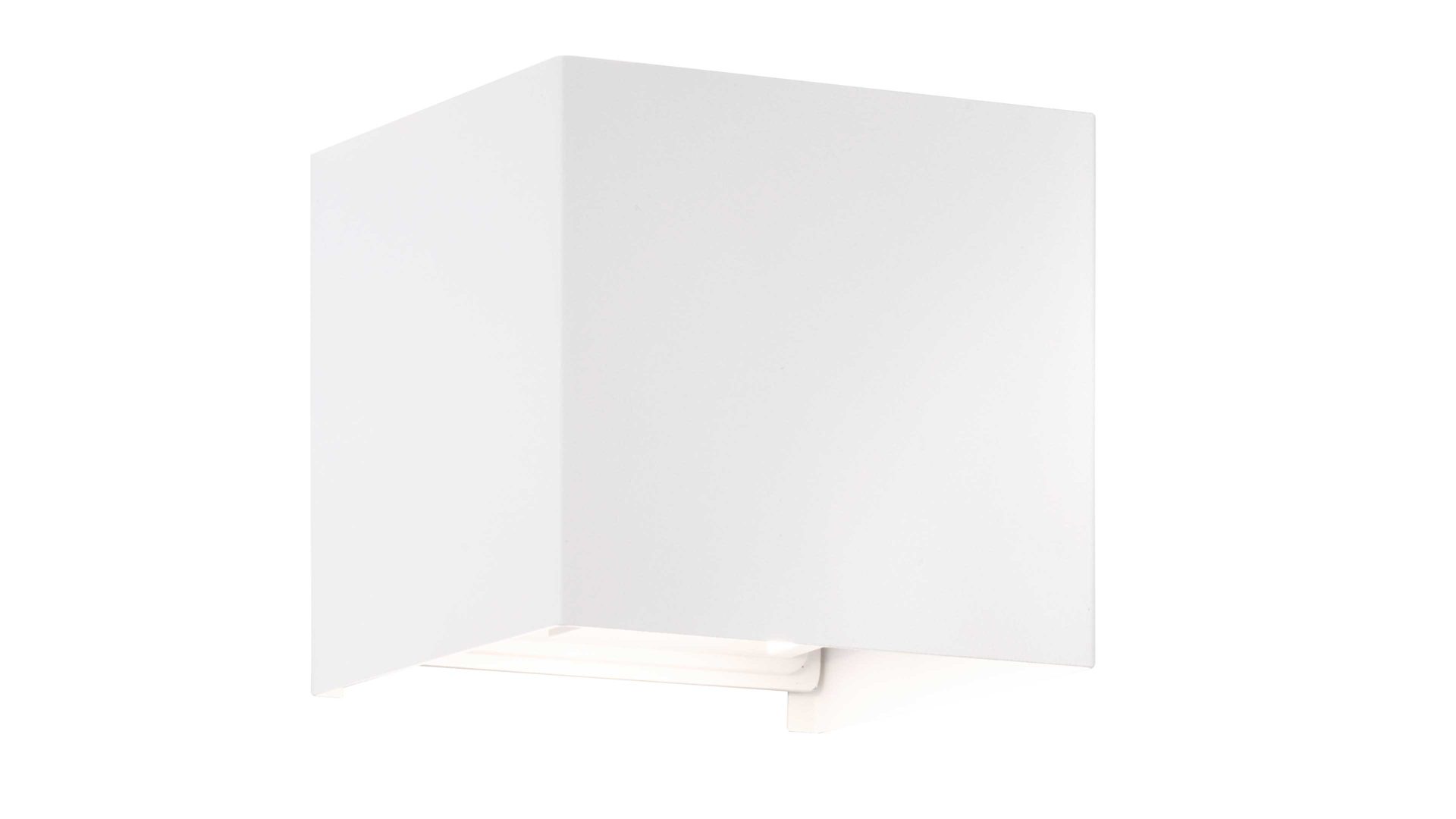 Wandleuchte Fh fischer & honsel aus Metall in Weiß FH Außen-Wandleuchte Wall weißes Metall - Breite ca. 10 cm